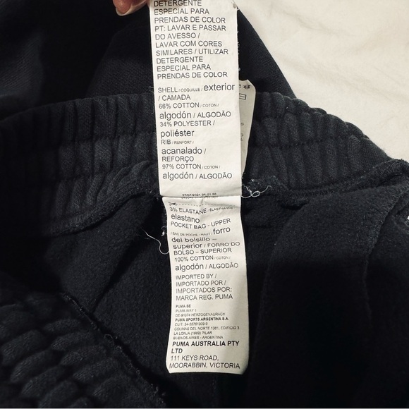 Puma Black Big Boy Athletic Joggers Pants Size S - Picture 15 of 16